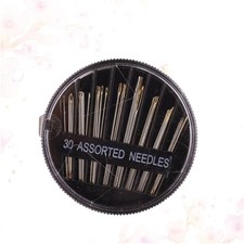  30pcs Sewing Needles Stainless Steel Multi-size Side Opening Hole Needles