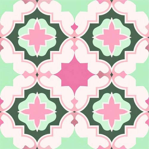 48x moroccan tile stickers - moroccan,
