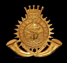 Vintage Salvation Army Gilt Cap Badge ' Blood and Fire'