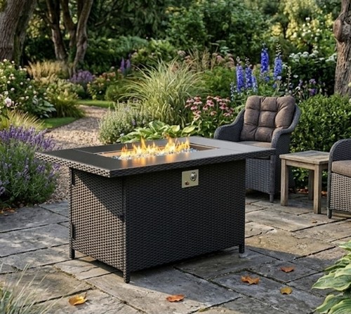 Outdoor propane gas fire pit - gas,