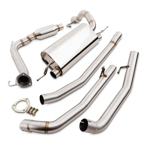 Stainless cat back dual exit - stainless,
