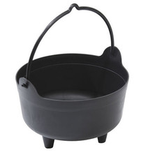 Garland Cauldron Planter with Handle - Black - Large