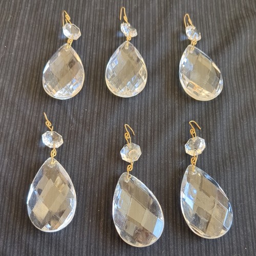 Glass chandelier droplets - chandelier,
