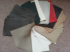 Leather cow hide pieces/scraps/offcuts-craft,upholstery-A5,A4,A3-FREE POSTAGE