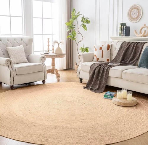 Round rug chunky - chunky, hand