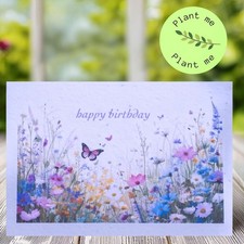 A Plantable Birthday card on