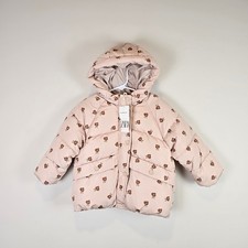 Zara Floral Quilted Coat Size
