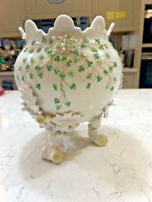 Belleek Third Period Black Mark Jardiniere/Planter/Bowl Shamrock Design