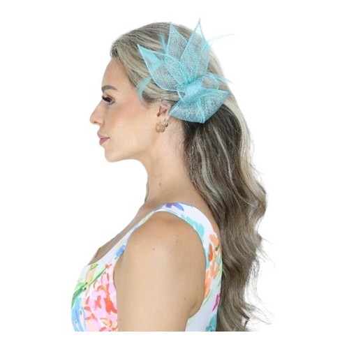 Small feather flower hair - feather,