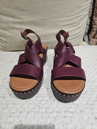 Fitflop dark red clogs - clogs, pilar