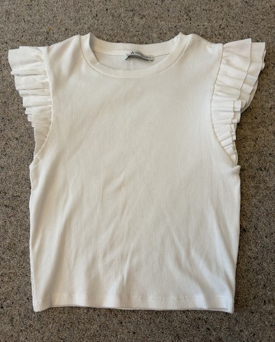 Zara women white ribbed - zara,