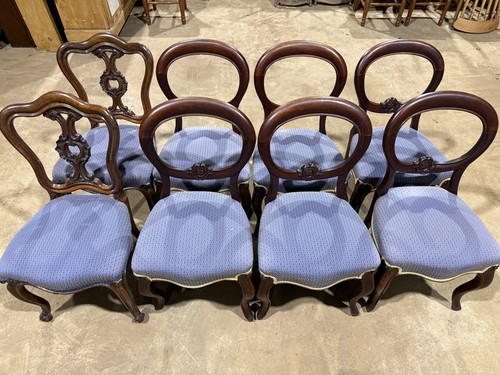 Balloon back chairs - 8,