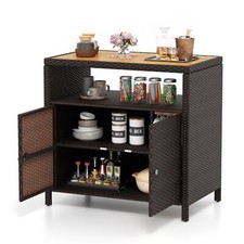 Costway Outdoor Rattan Storage