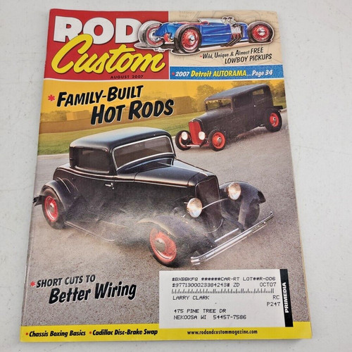 Rod custom magazine august - magazine,
