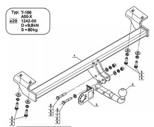 Swan Neck Tow Bar For TOYOTA