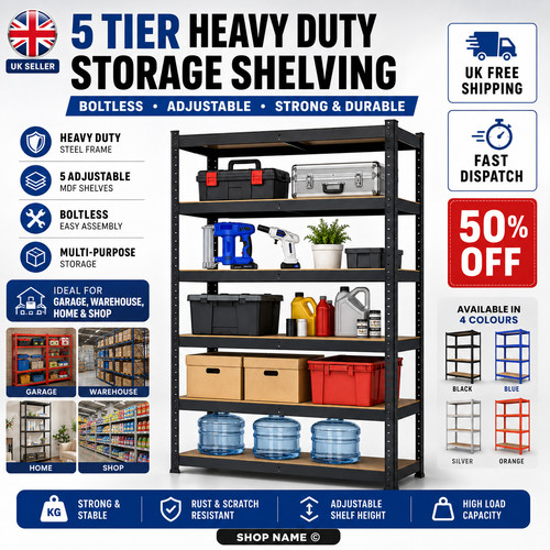 Tier racking shelf heavy - shelf,
