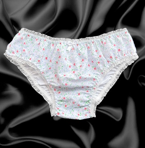 White satin floral - frilly, lace