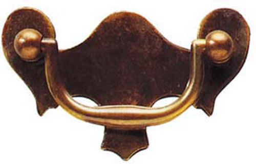 Antique style solid brass - 3",