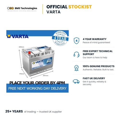 E24 car battery 12v - e24, varta