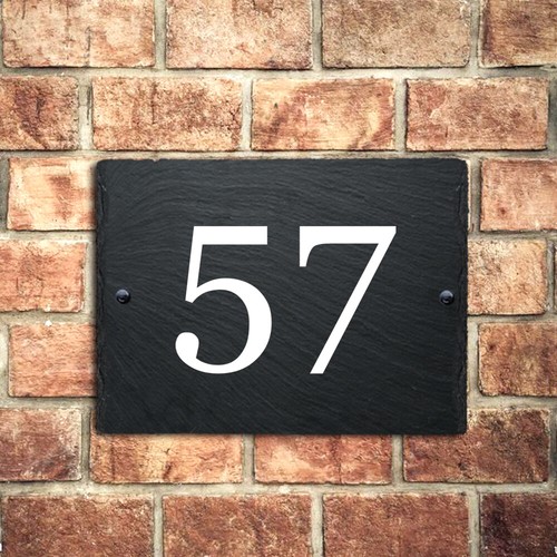 Personalised slate house - personalised,