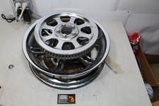 00+ Harley OEM Softail Deuce 17x4.5 Chrome Slotted 6 Spoke Rear Wheel