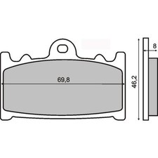 FRONT brake pads for Suzuki