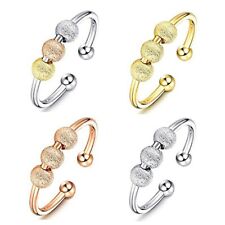 Spinning Fidget Peace Rings Spinner Open Rings Anxiety Worry Rotatable Jewellery