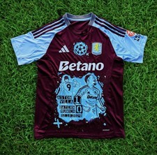 Aston Villa Shirt Painted Jhon Duran vs Bayern Munich