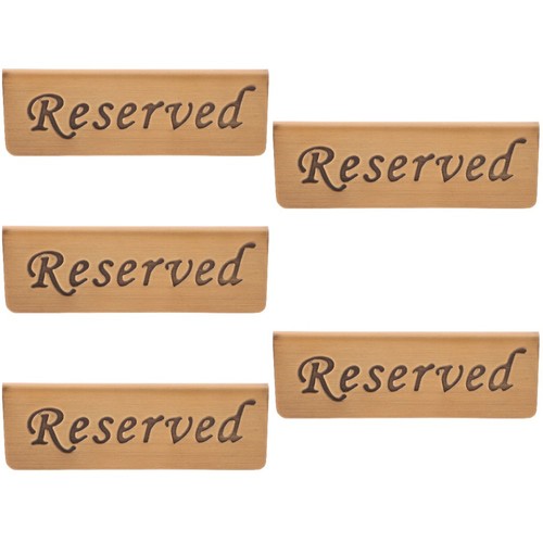 Reserved signs for - signs, restaurant