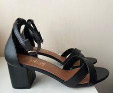 Primark Shoes Size UK 5 Wide Fit Black Strappy Heel Party Occasion