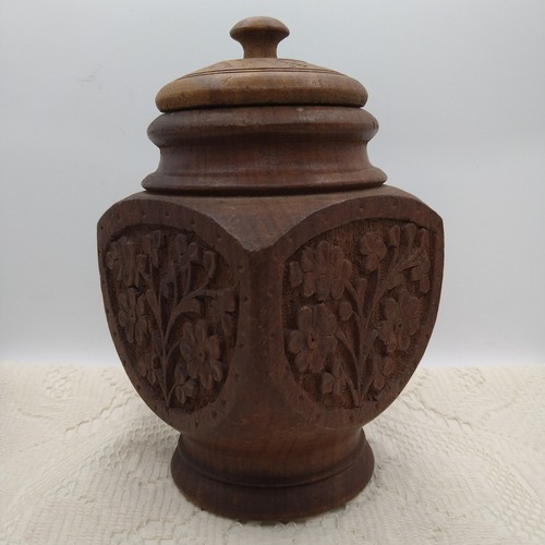 Vintage carved sheesham wood - carved,