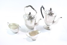 Mappin and Webb Tea Service George III Vintage Silver Plate 2234g