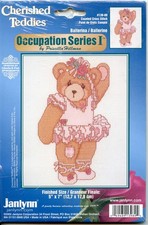 Ballerina Bear - Janlynn Counted Cross Stitch Kit  -5 x 7" - Opened, Unworked