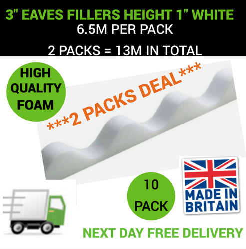 Profile white corrugated - 3",