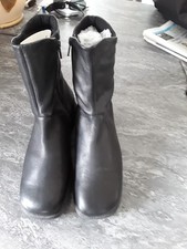 Womens Hispanitas Leather Black Boots size 5 Brand new