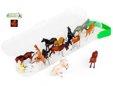 Tube Box of 12 Mini Horse Toy