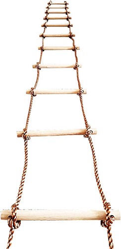 Tree climbing rope ladder 16ft - rope,