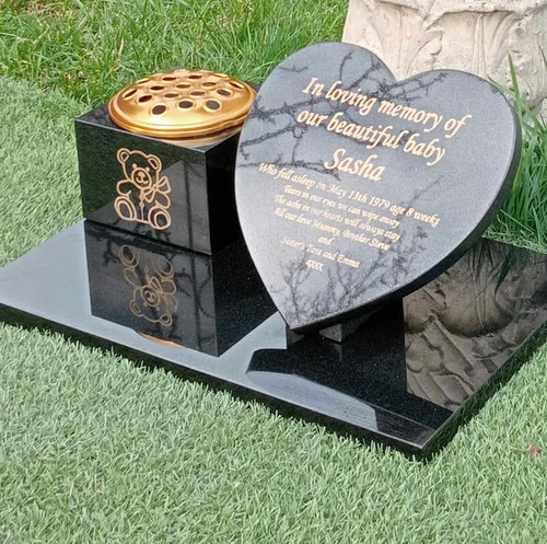 Baby memorial grave stone - memorial,
