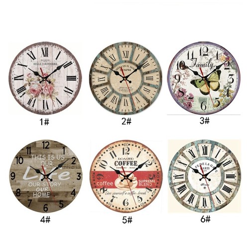 Round wall clock retro - wall,