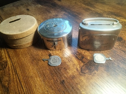 Pair vintage british metal - pair,