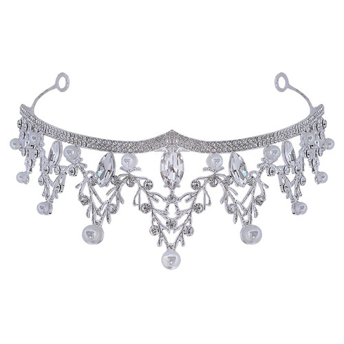Rhinestone crown headpiece - crown,