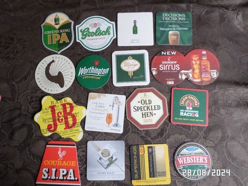 Beer mats stella grolsch - beer, stella,