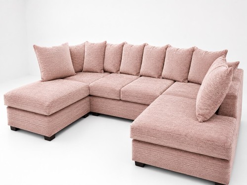 Seater pink colour sofa - 5,