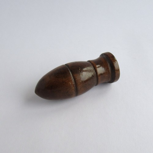 Vintage turned wooden finial - turned,