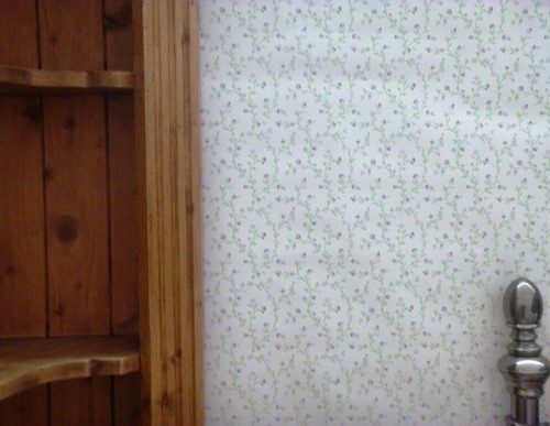 Lilac chintz wallpaper - lilac,