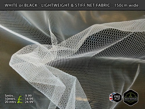 Lightweight stiff dress net - lightweight,