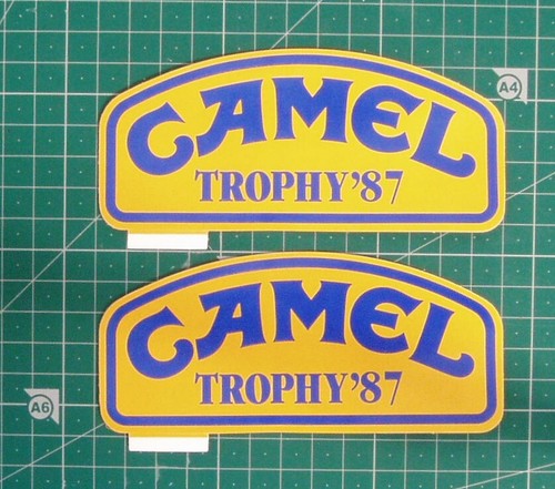 Vintage camel trophy stickers - camel,