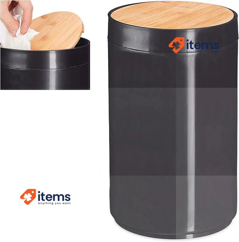 Relaxdays sanitary bin bamboo - sanitary,