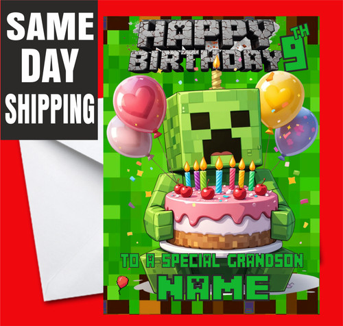 Personalised birthday card - personalised,