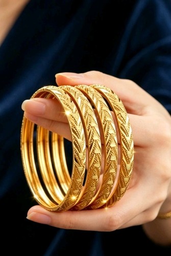 22k gold plated indian bangles - plated,